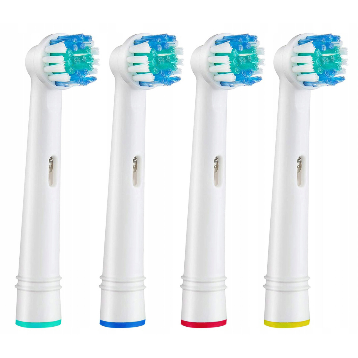 Sada 8 Kompatibilných Hlavíc Pre Elektrické Kefky Braun Oral-B – EB17-P Biele & Čierne