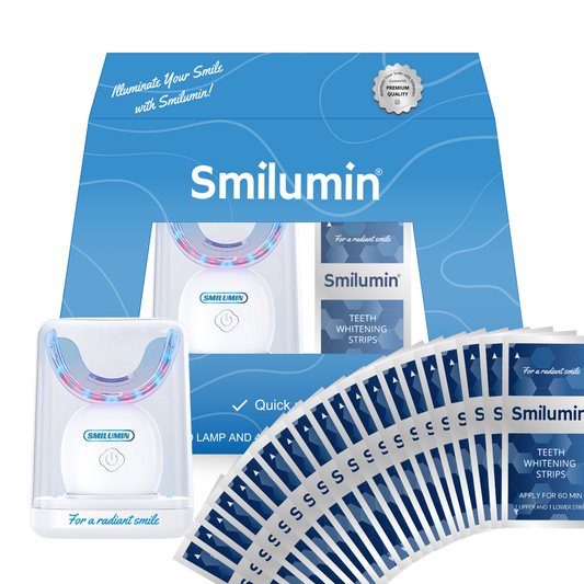 Smilumin – Kit de cuidados dentários com luz LED e tiras