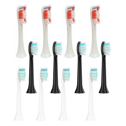 Conjunto de 12 Cabeças Compatíveis para Escovas de Dentes Philips Sonicare - P-HX-6064/P-HX-3014